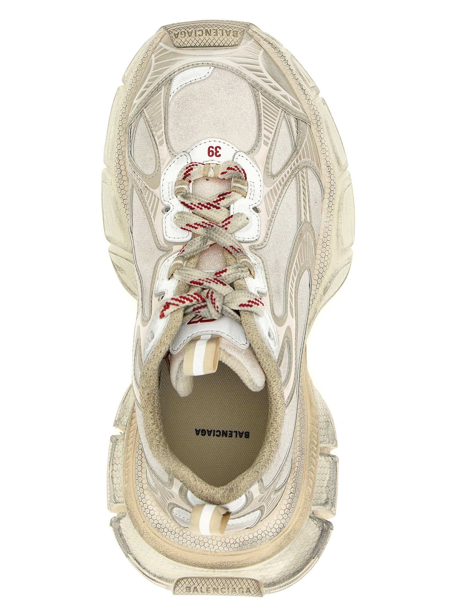 Balenciaga Silver Polyethylene Athletic Sneakers - Image 4