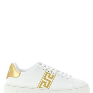 Versace Gold Nylon Platform Sneakers