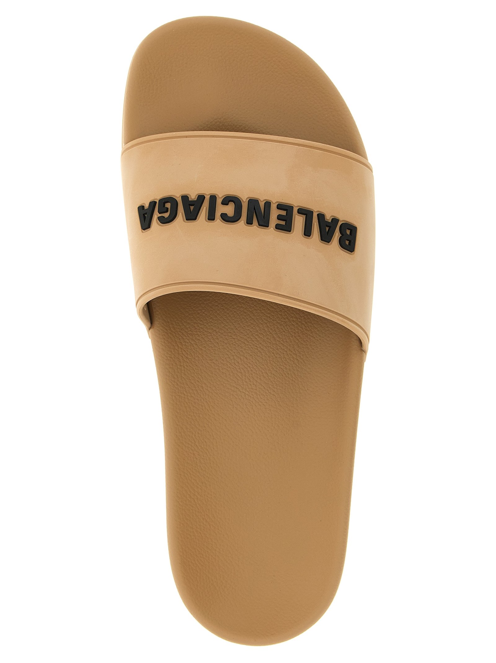 Balenciaga Beige Plastic Slides - Image 4