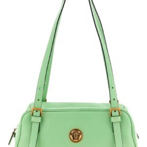 Versace Bicolor Lamb Leather Shoulder Bag