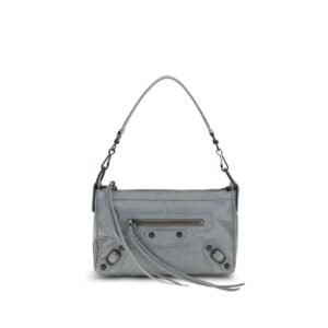 Balenciaga Gray Lamb Ovis Aries Shoulder Bag