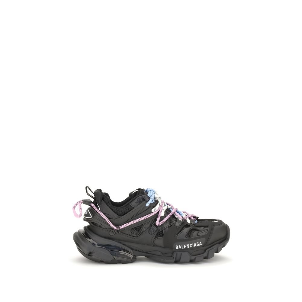Balenciaga Black Polyester Athletic Sneakers