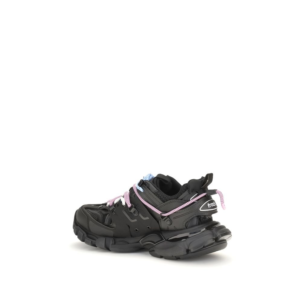 Balenciaga Black Polyester Athletic Sneakers - Image 3