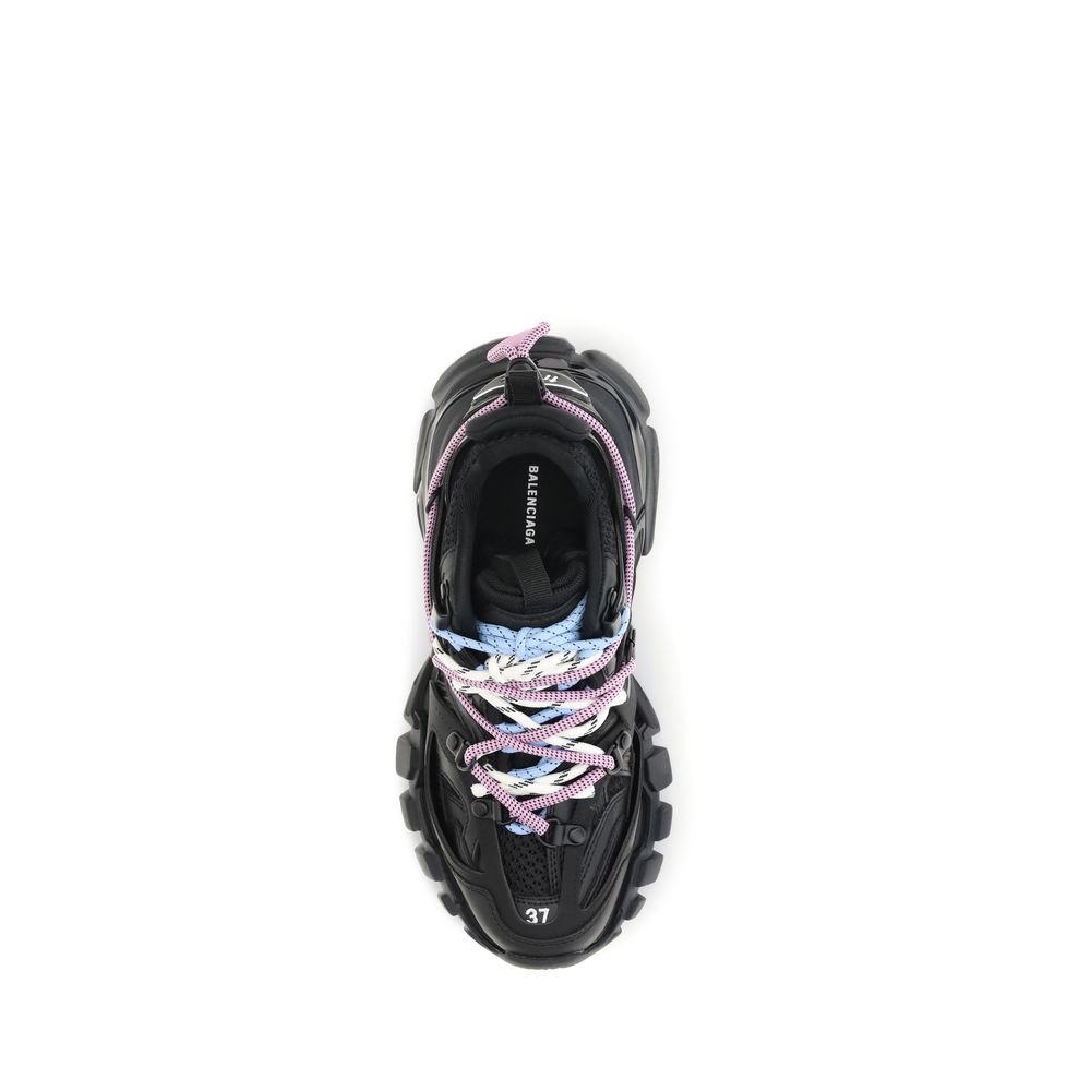 Balenciaga Black Polyester Athletic Sneakers - Image 4