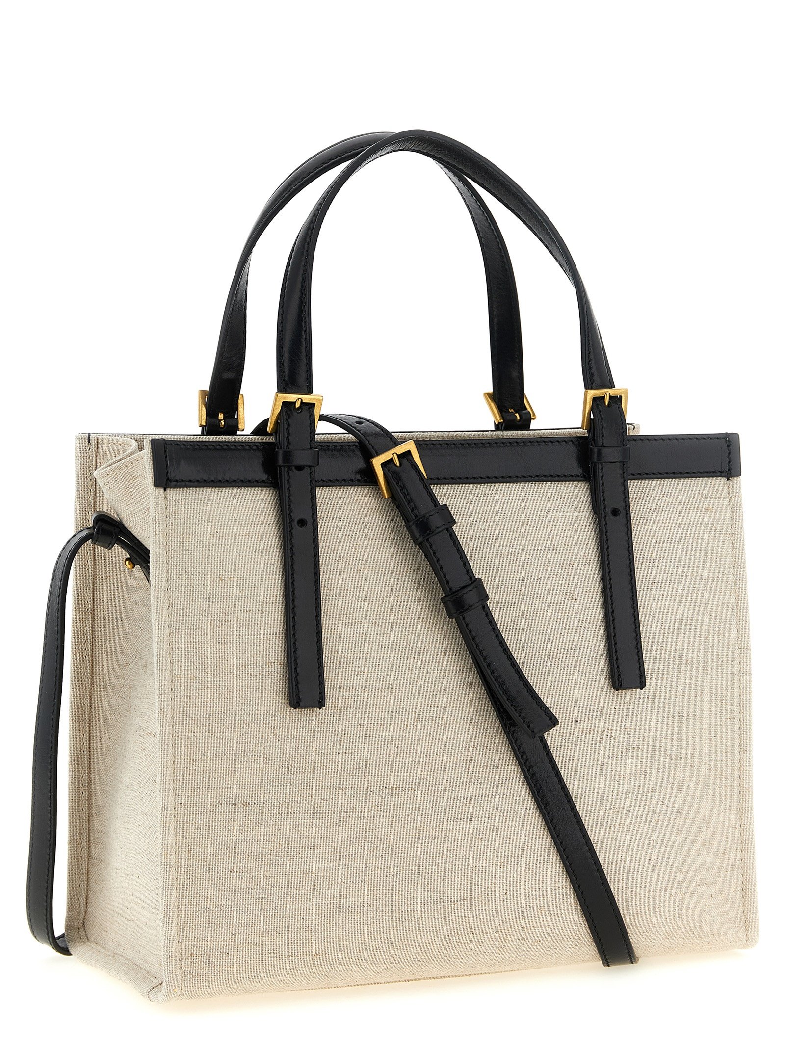 Versace Beige Leather Tote Bag - Image 2