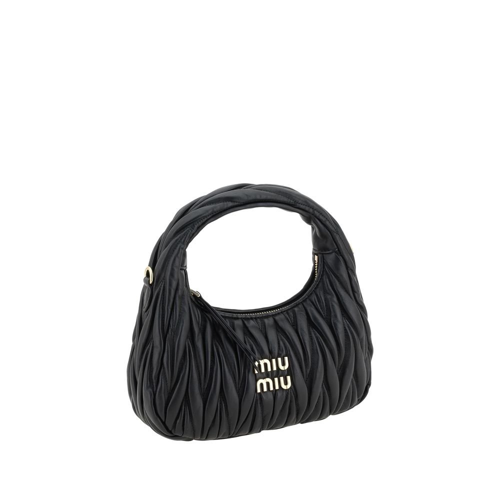 Miu Miu Black Calf Leather Bos Taurus Handbag - Image 2