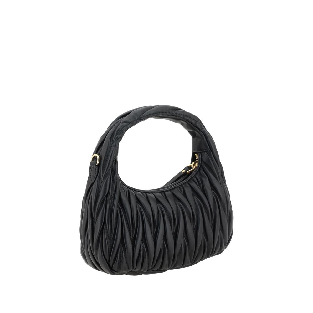Miu Miu Black Calf Leather Bos Taurus Handbag - Image 3