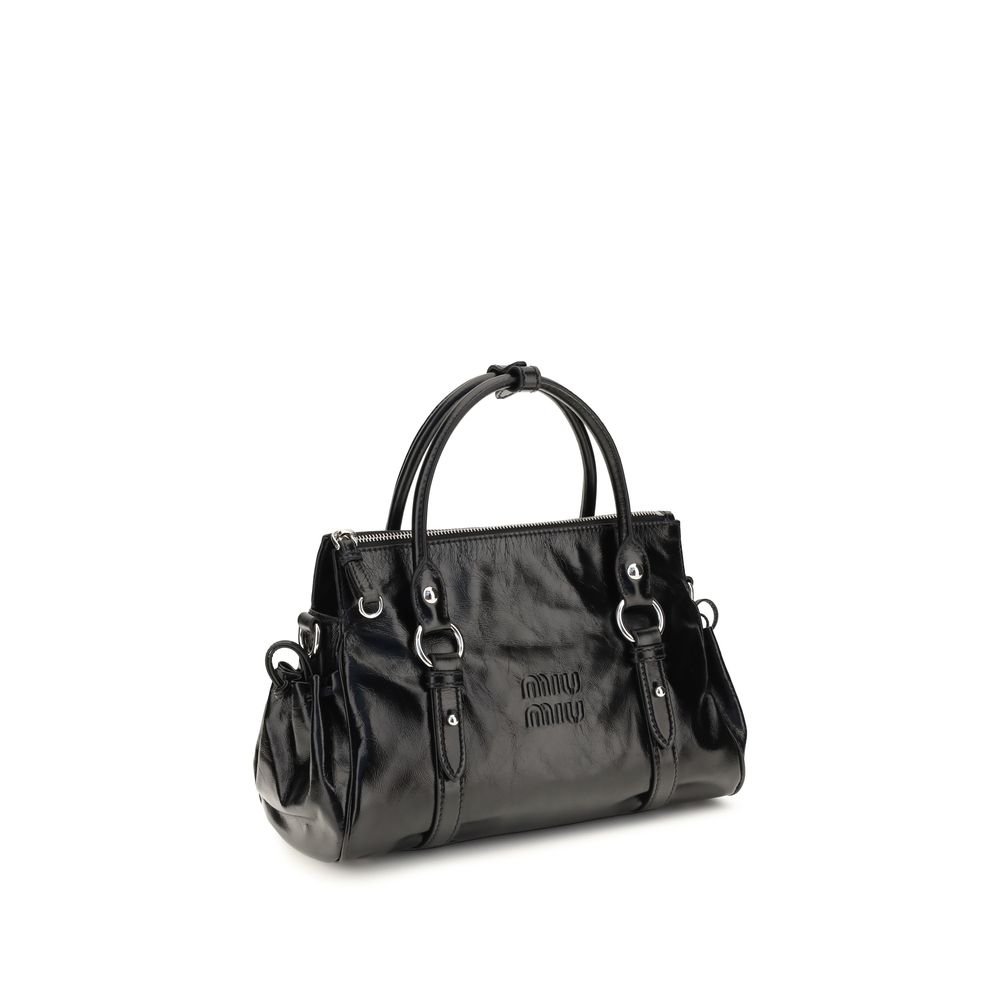 Miu Miu Black Calf Leather Bos Taurus Handbag - Image 2