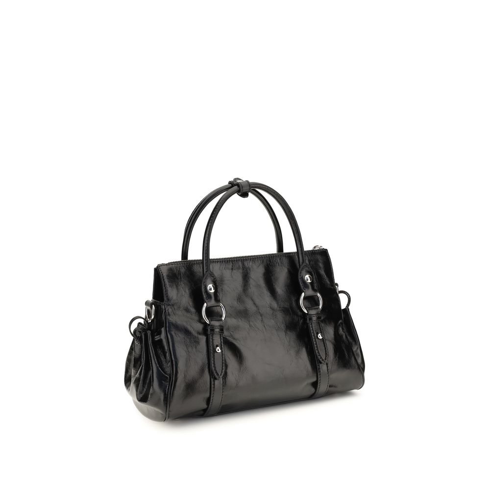 Miu Miu Black Calf Leather Bos Taurus Handbag - Image 3
