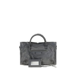 Balenciaga Gray Lamb Ovis Aries Shoulder Bag