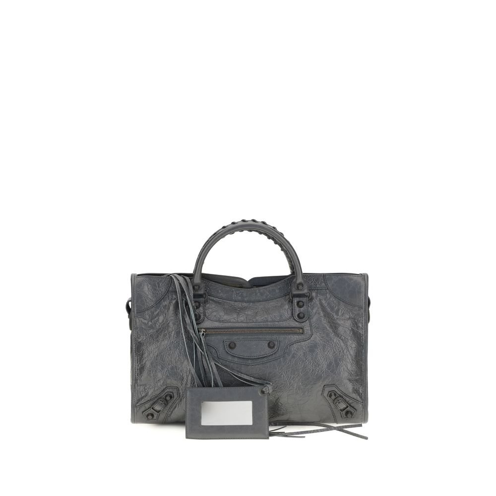 Balenciaga Gray Lamb Ovis Aries Shoulder Bag