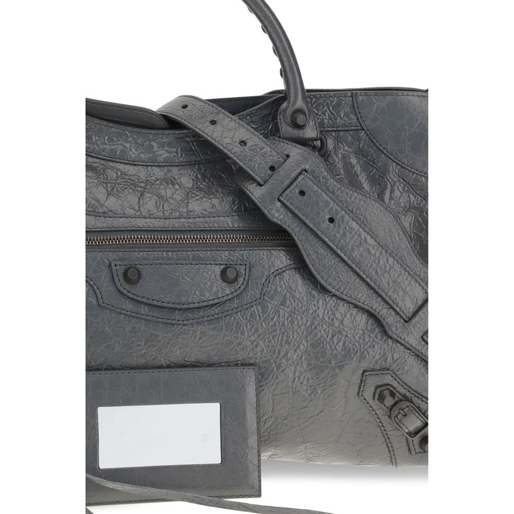 Balenciaga Gray Lamb Ovis Aries Shoulder Bag - Image 4