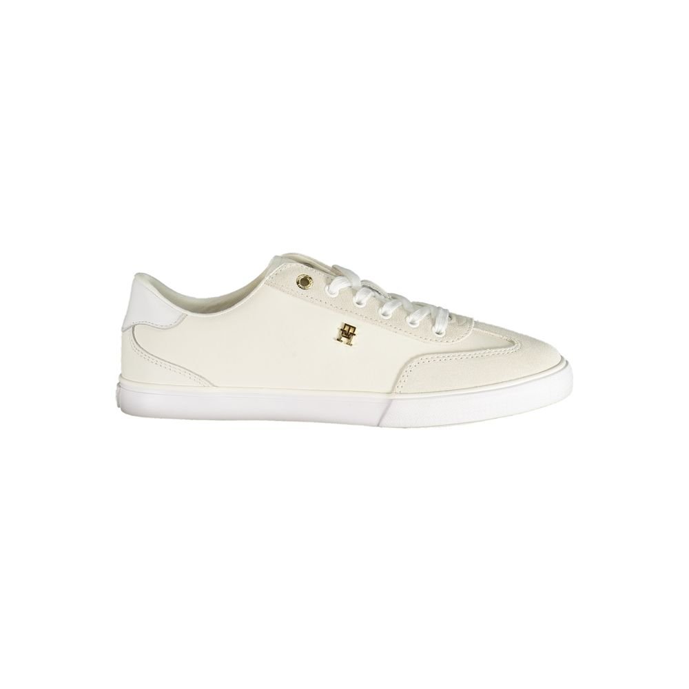 Tommy Hilfiger White Polyurethane Women's Sneaker