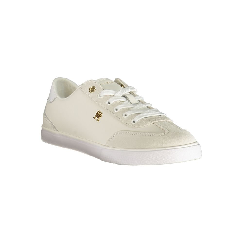 Tommy Hilfiger White Polyurethane Women's Sneaker - Image 2