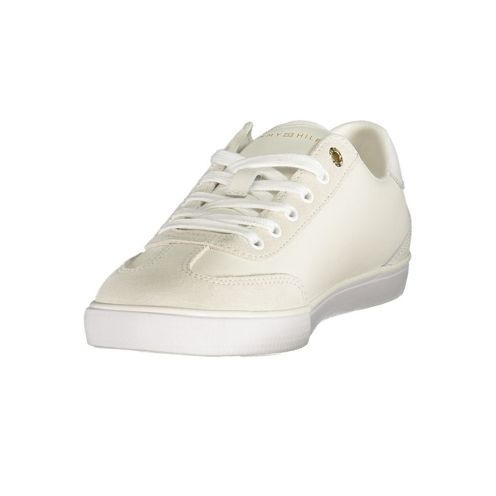 Tommy Hilfiger White Polyurethane Women's Sneaker - Image 3