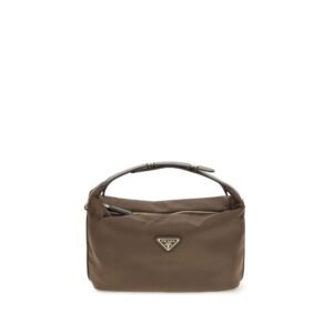 Prada Brown Recycled Polyamide Handbag