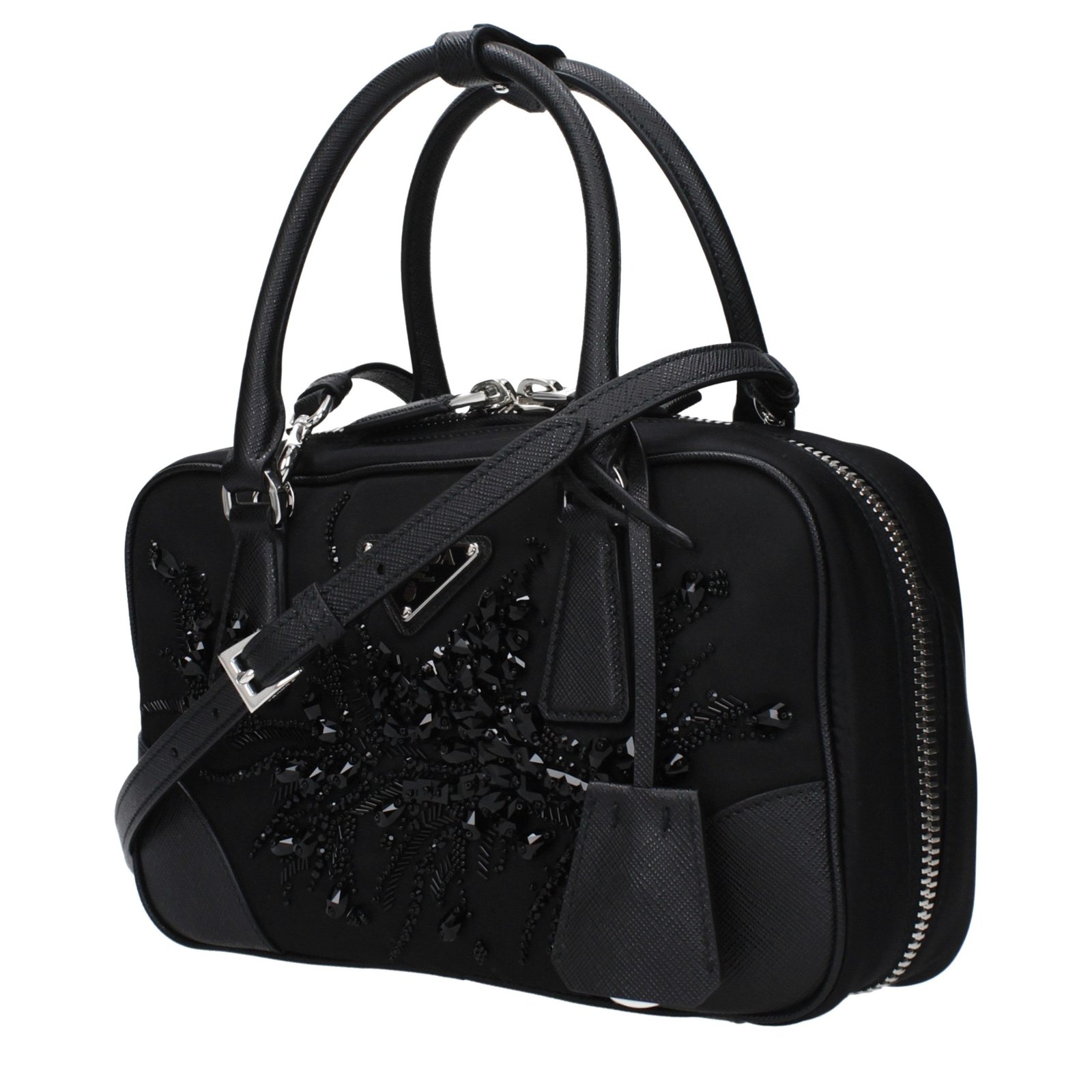 Prada Black Fabric Handbag - Image 2