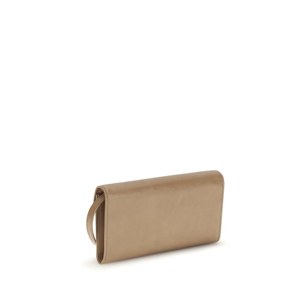 Miu Miu Beige Calf Leather Bos Taurus Clutch Bag - Image 3