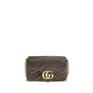 Gucci Brown Calf Leather Bos Taurus Shoulder Bag