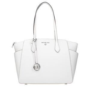 Michael Kors White Leather Shoulder Bag