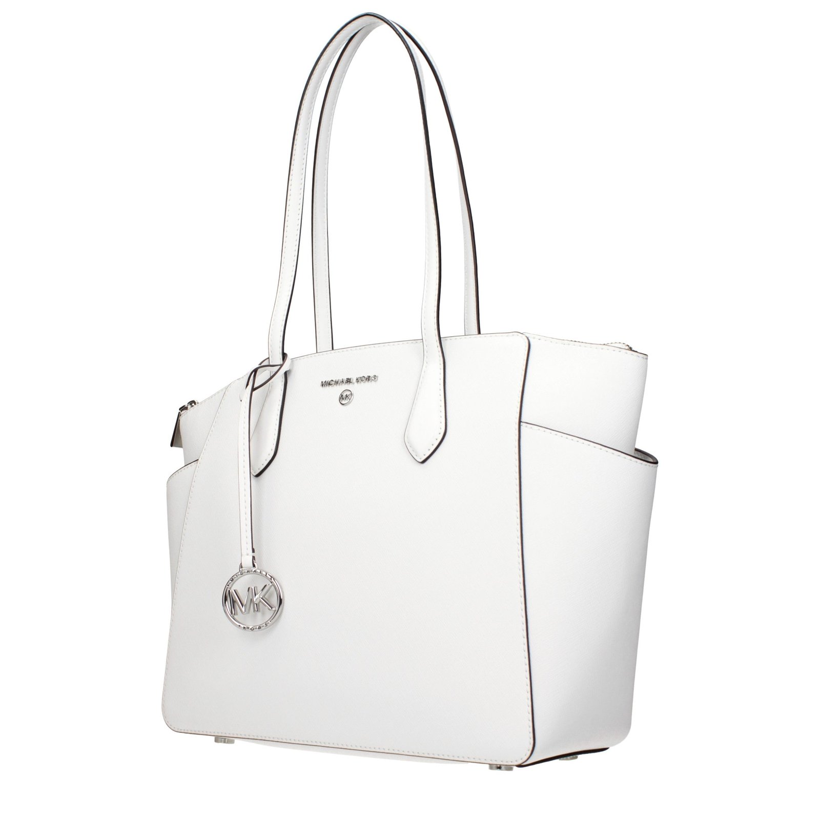 Michael Kors White Leather Shoulder Bag - Image 2