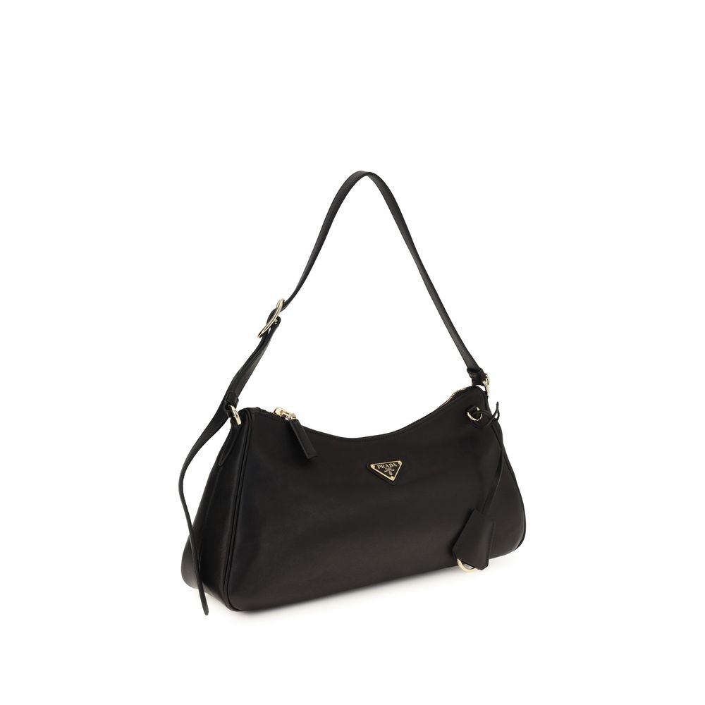 Prada Black Calf Leather Bos Taurus Shoulder Bag - Image 2