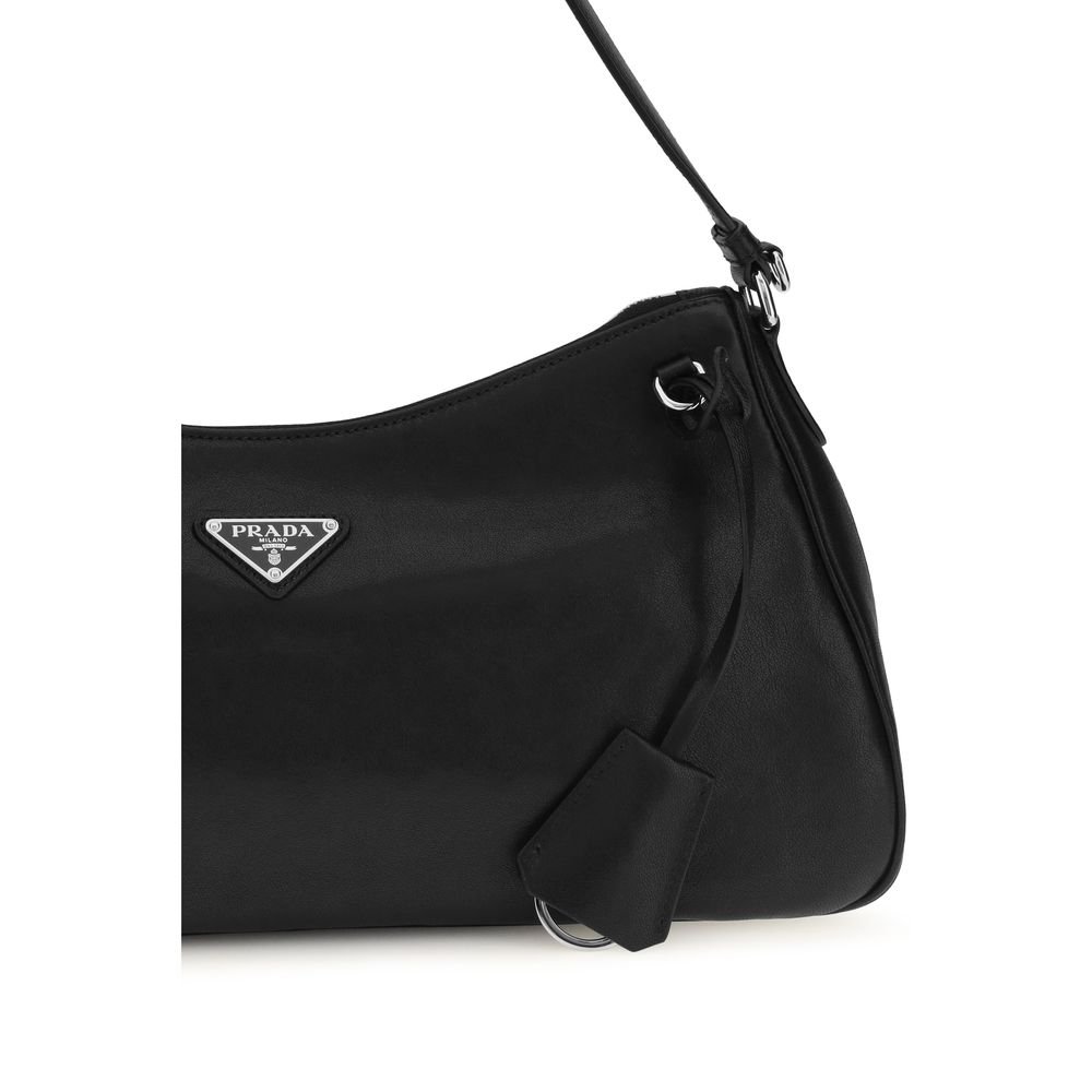 Prada Black Calf Leather Bos Taurus Shoulder Bag - Image 4