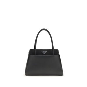 Prada Black Calf Leather Bos Taurus Handbag