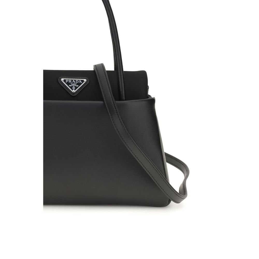 Prada Black Calf Leather Bos Taurus Handbag - Image 4