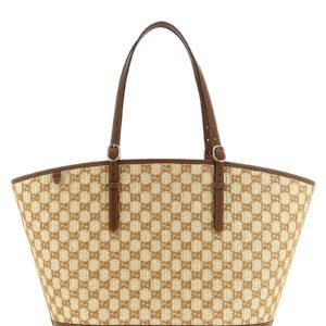Gucci Brown Cotton Handbag