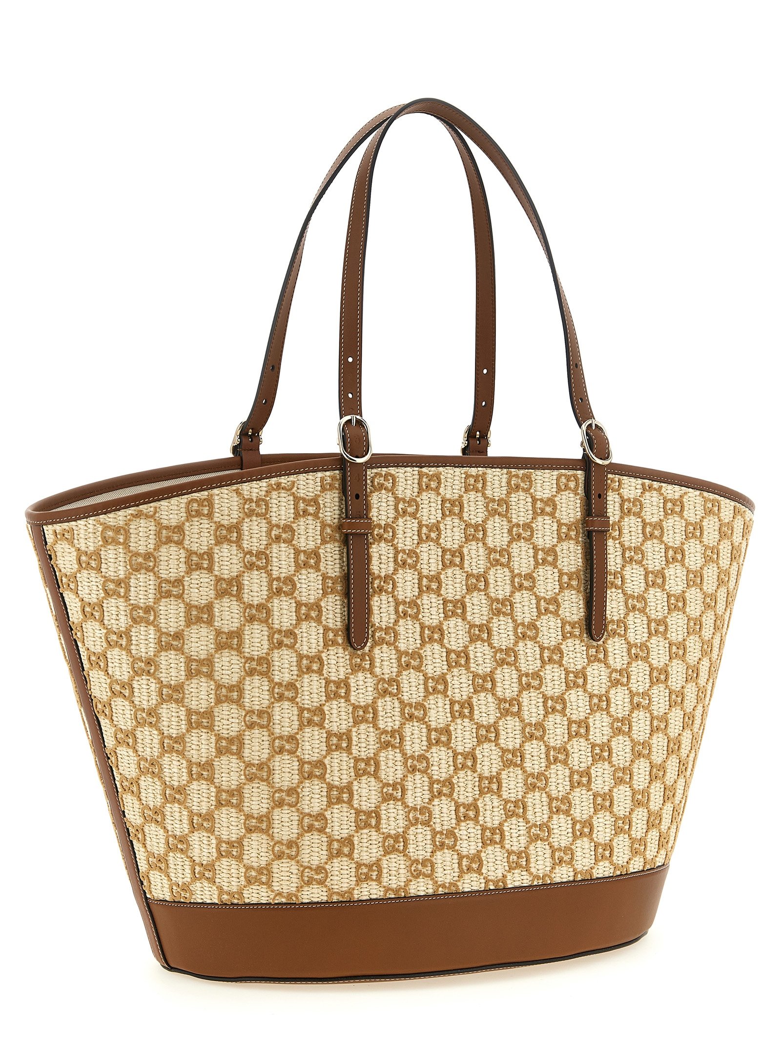 Gucci Brown Cotton Handbag - Image 2
