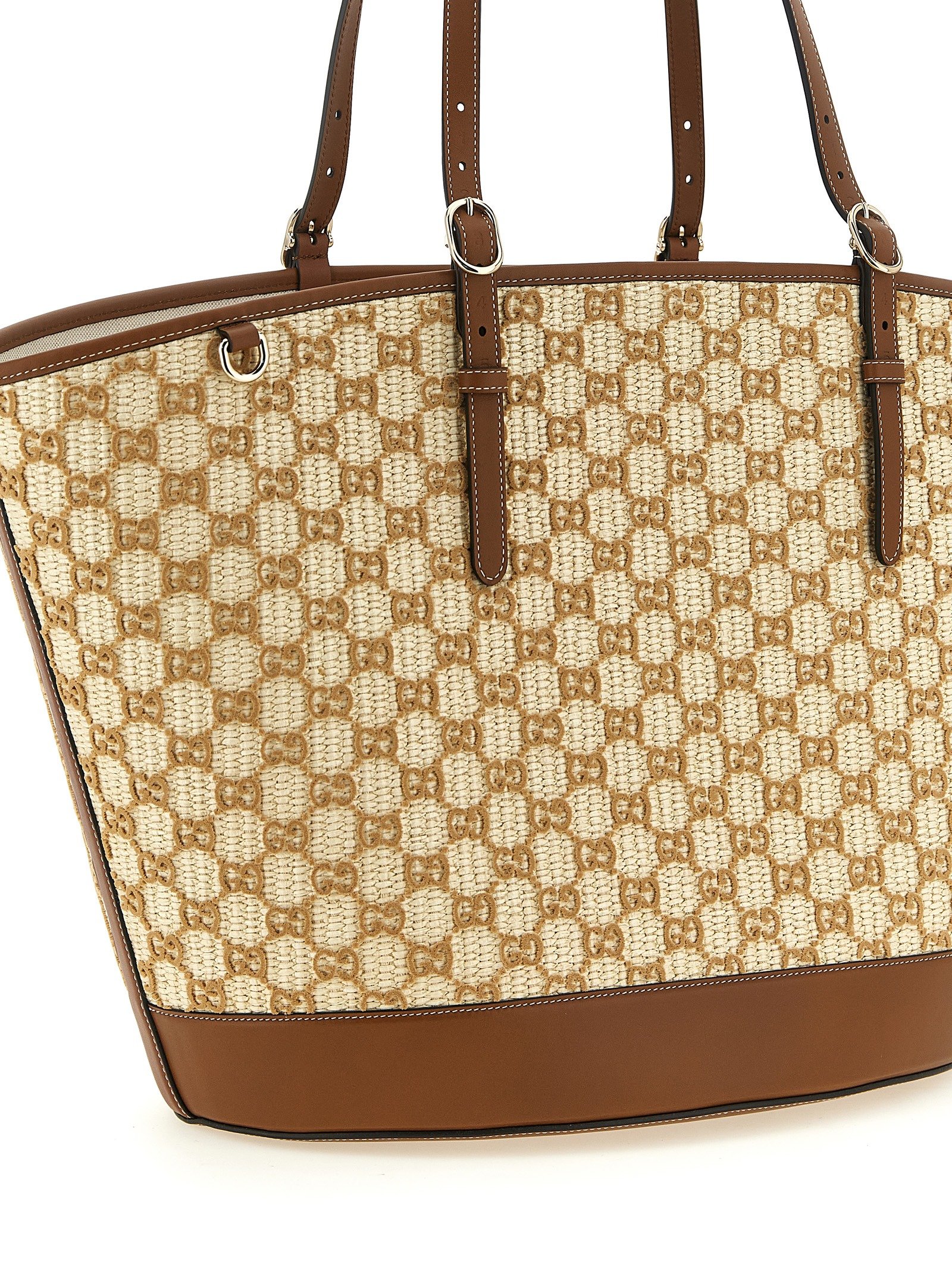 Gucci Brown Cotton Handbag - Image 3