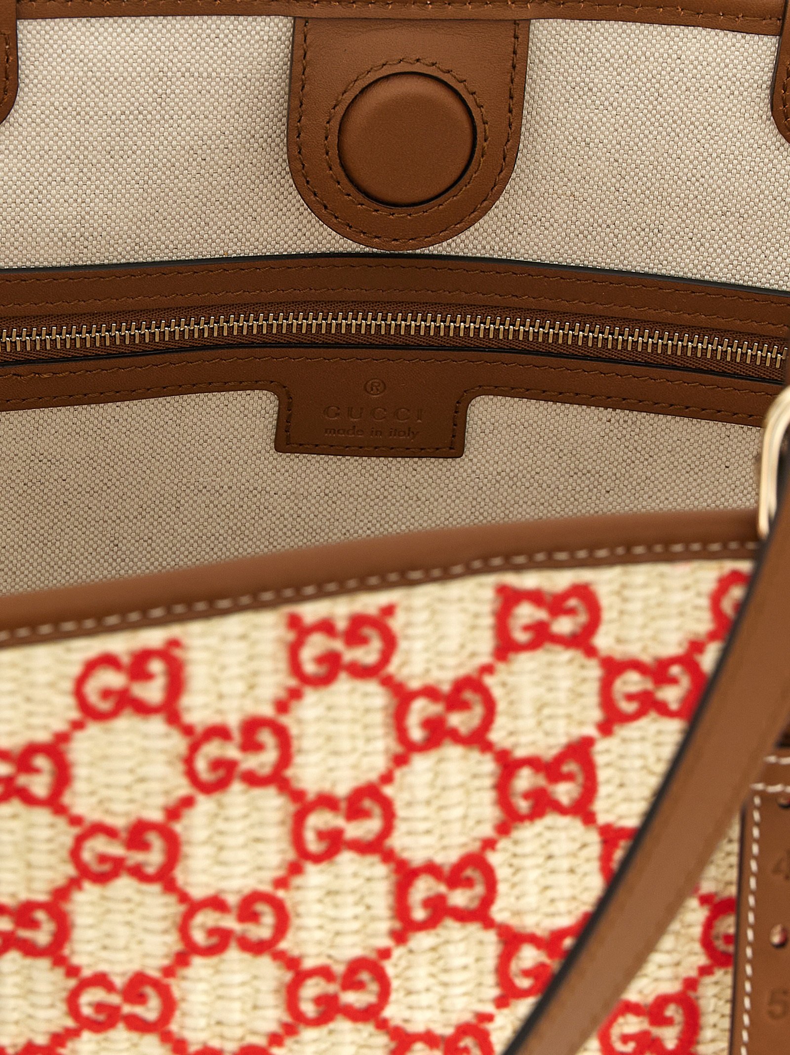 Gucci Multicolor Cotton Tote Bag - Image 4