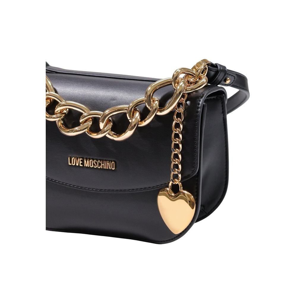 Love Moschino Black Polyester Handbag - Image 4