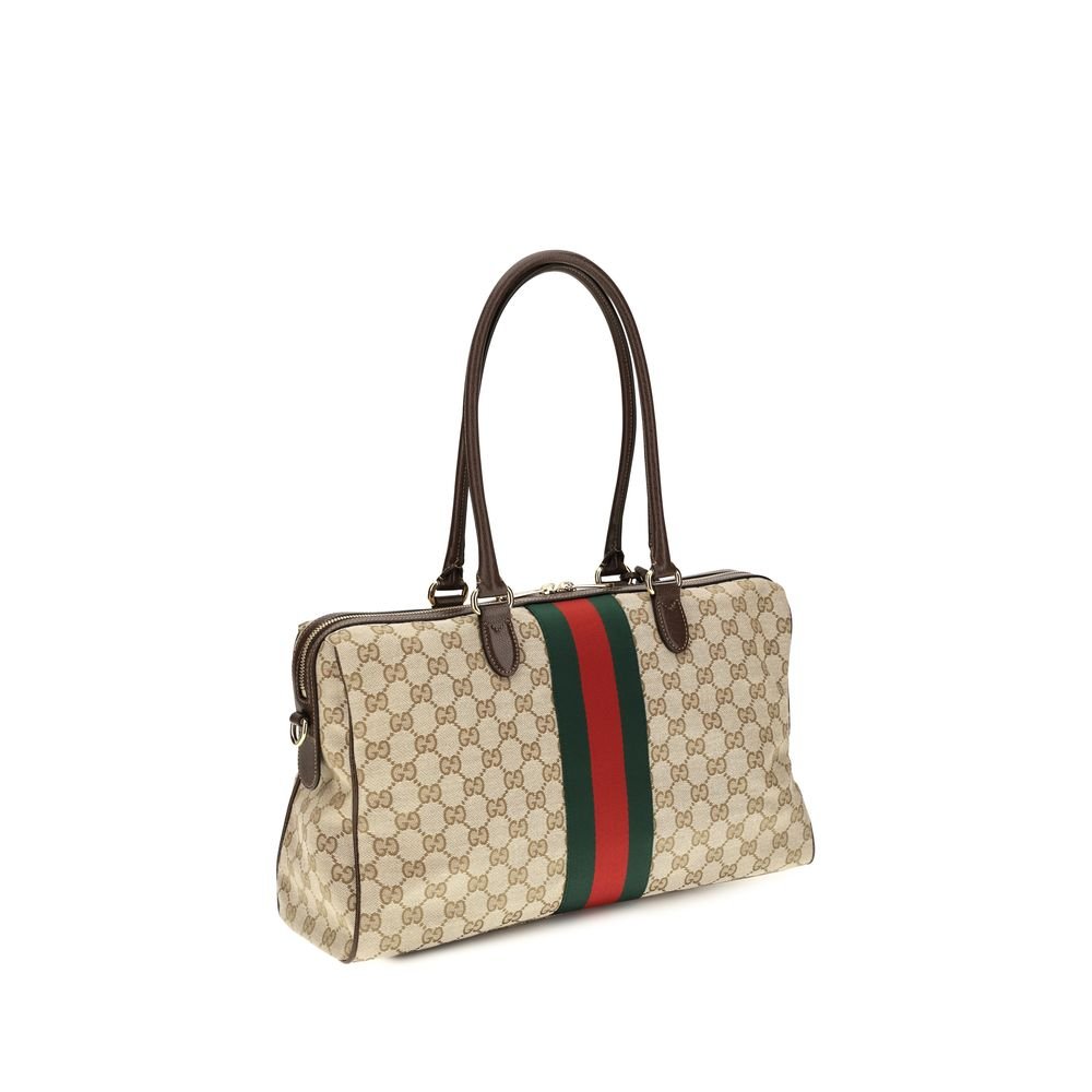 Gucci Beige Fabric Handbag - Image 3