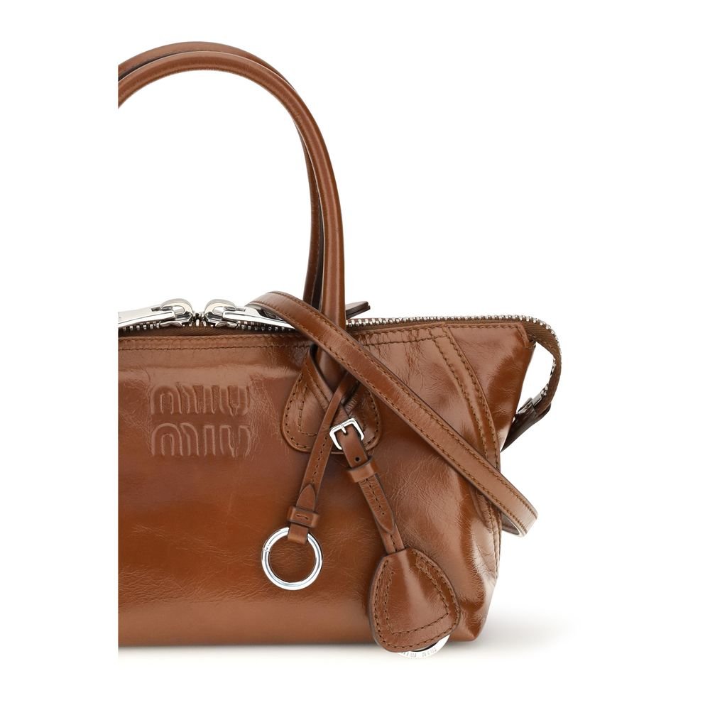 Miu Miu Brown Calf Leather Bos Taurus Handbag - Image 4