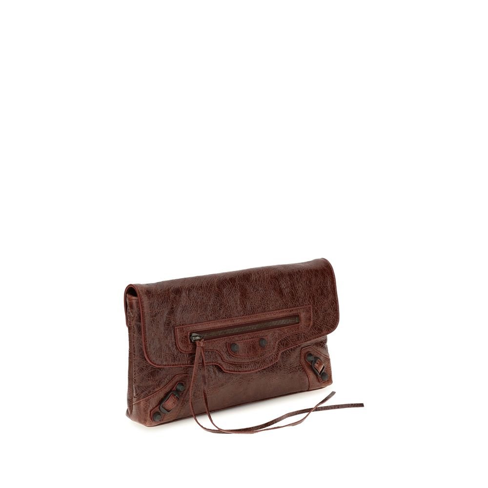 Balenciaga Bordeaux Lamb Ovis Aries Clutch Bag - Image 2