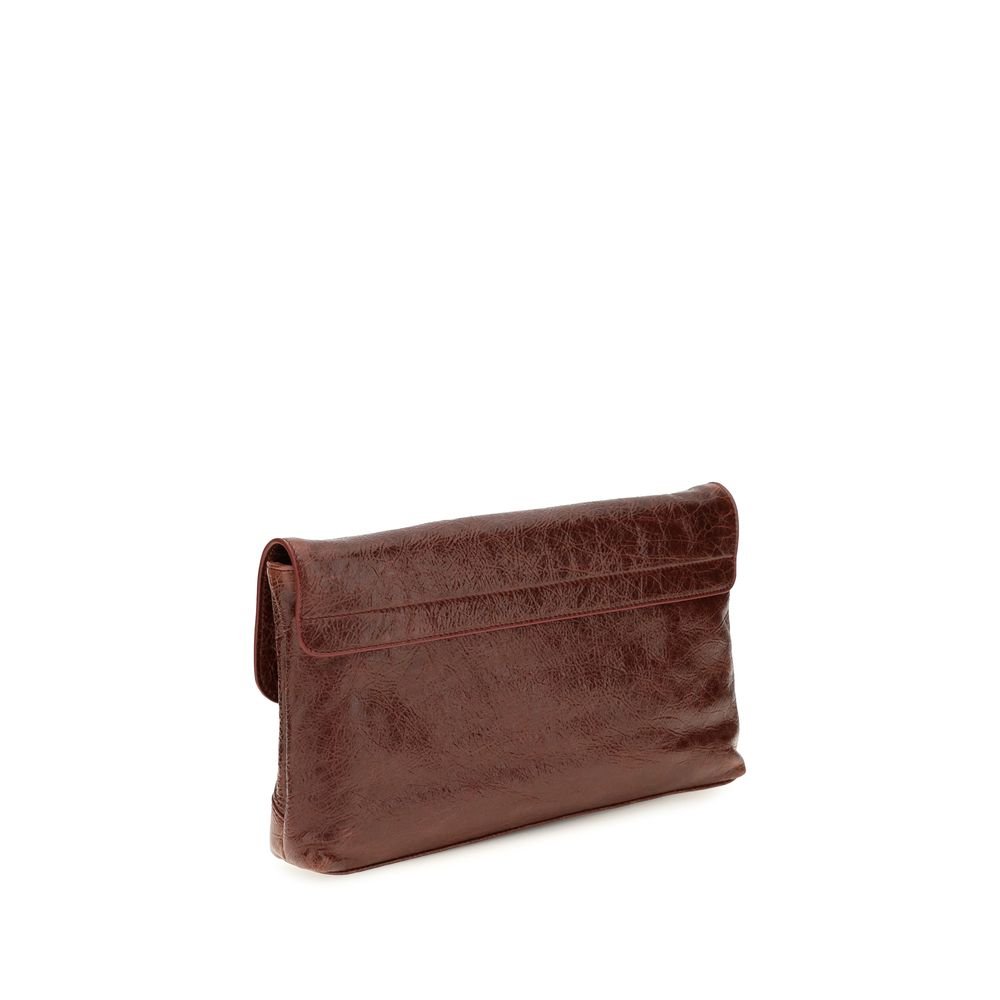 Balenciaga Bordeaux Lamb Ovis Aries Clutch Bag - Image 3