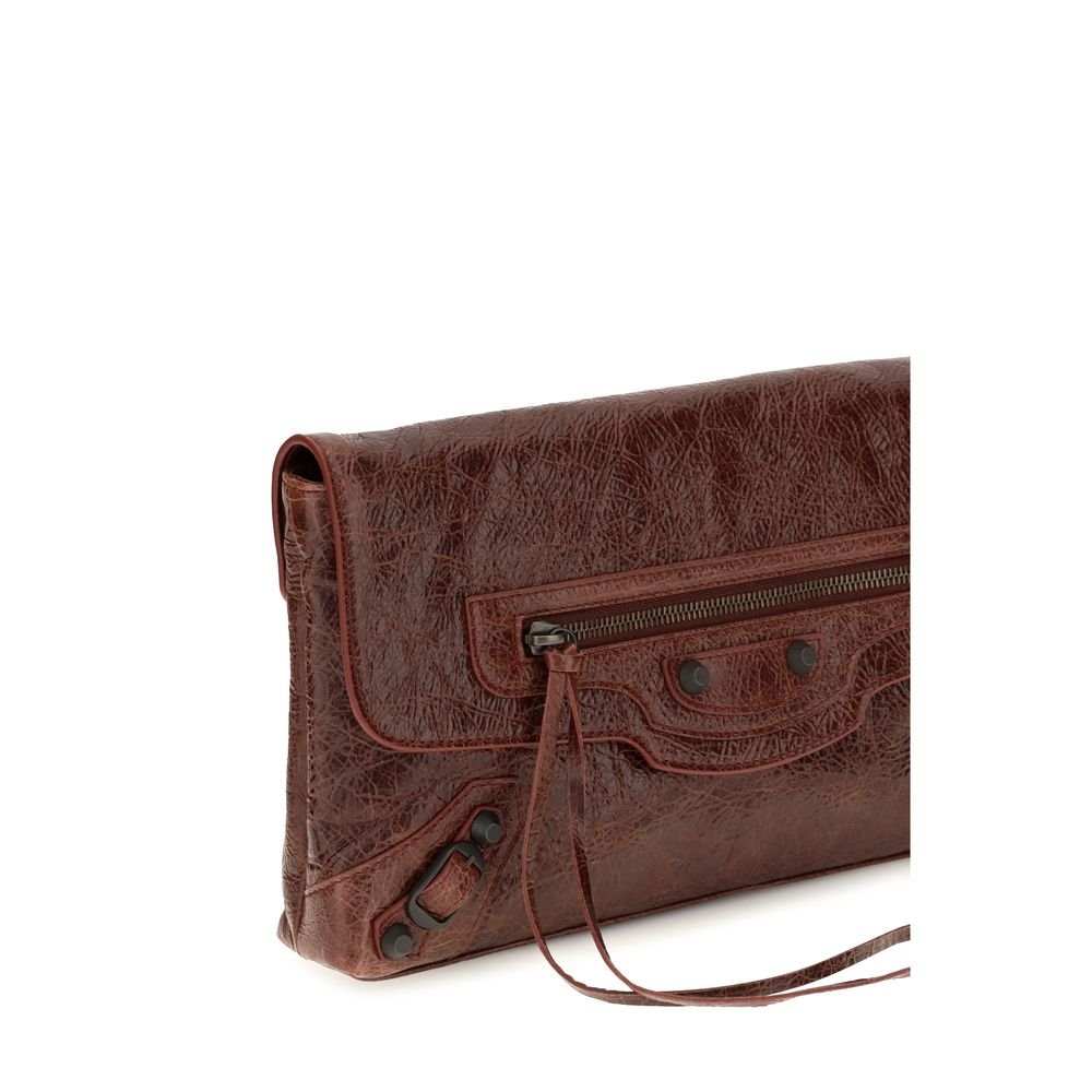 Balenciaga Bordeaux Lamb Ovis Aries Clutch Bag - Image 4