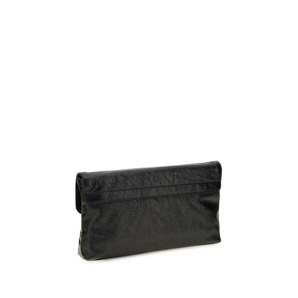 Balenciaga Black Lamb Ovis Aries Clutch Bag - Image 3