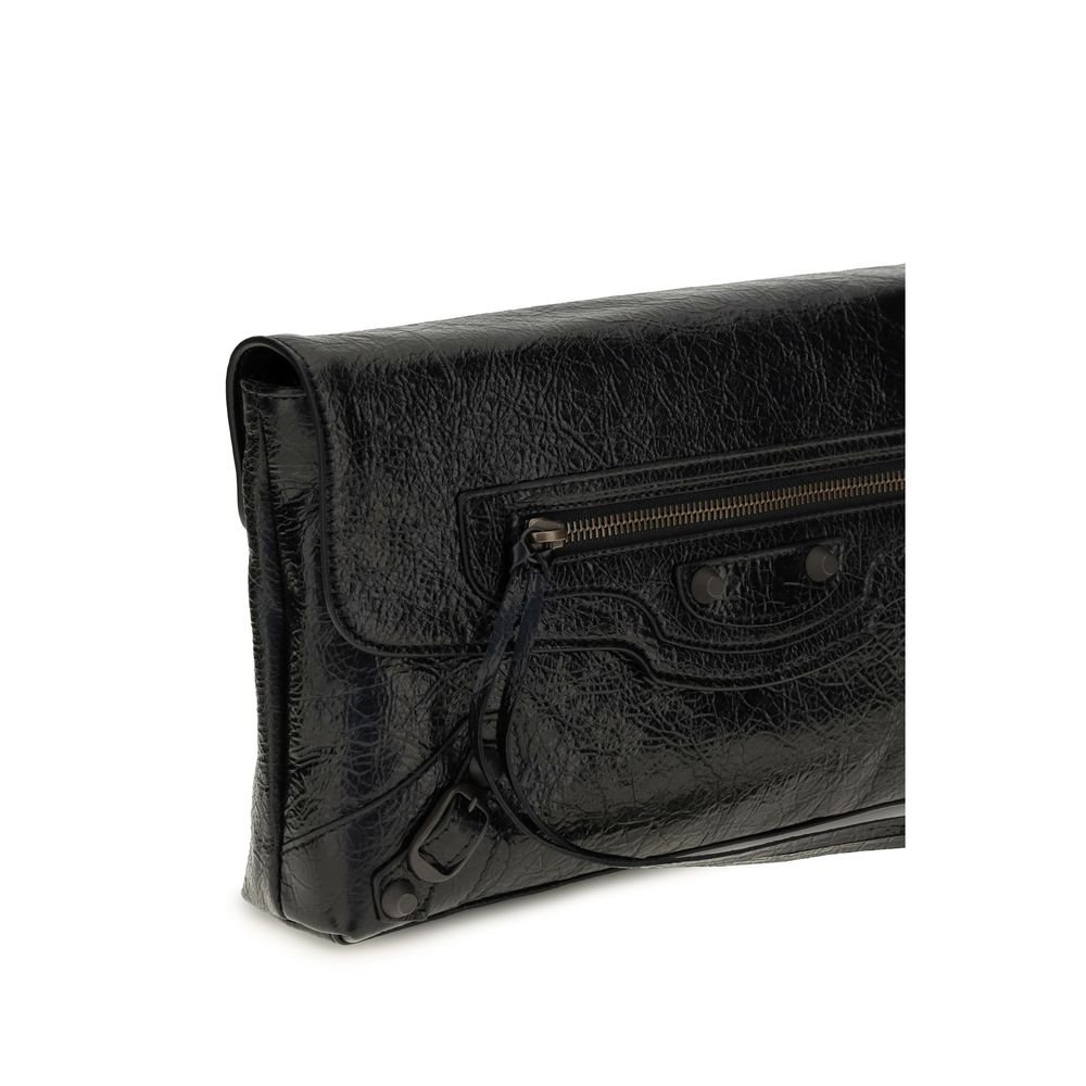 Balenciaga Black Lamb Ovis Aries Clutch Bag - Image 4
