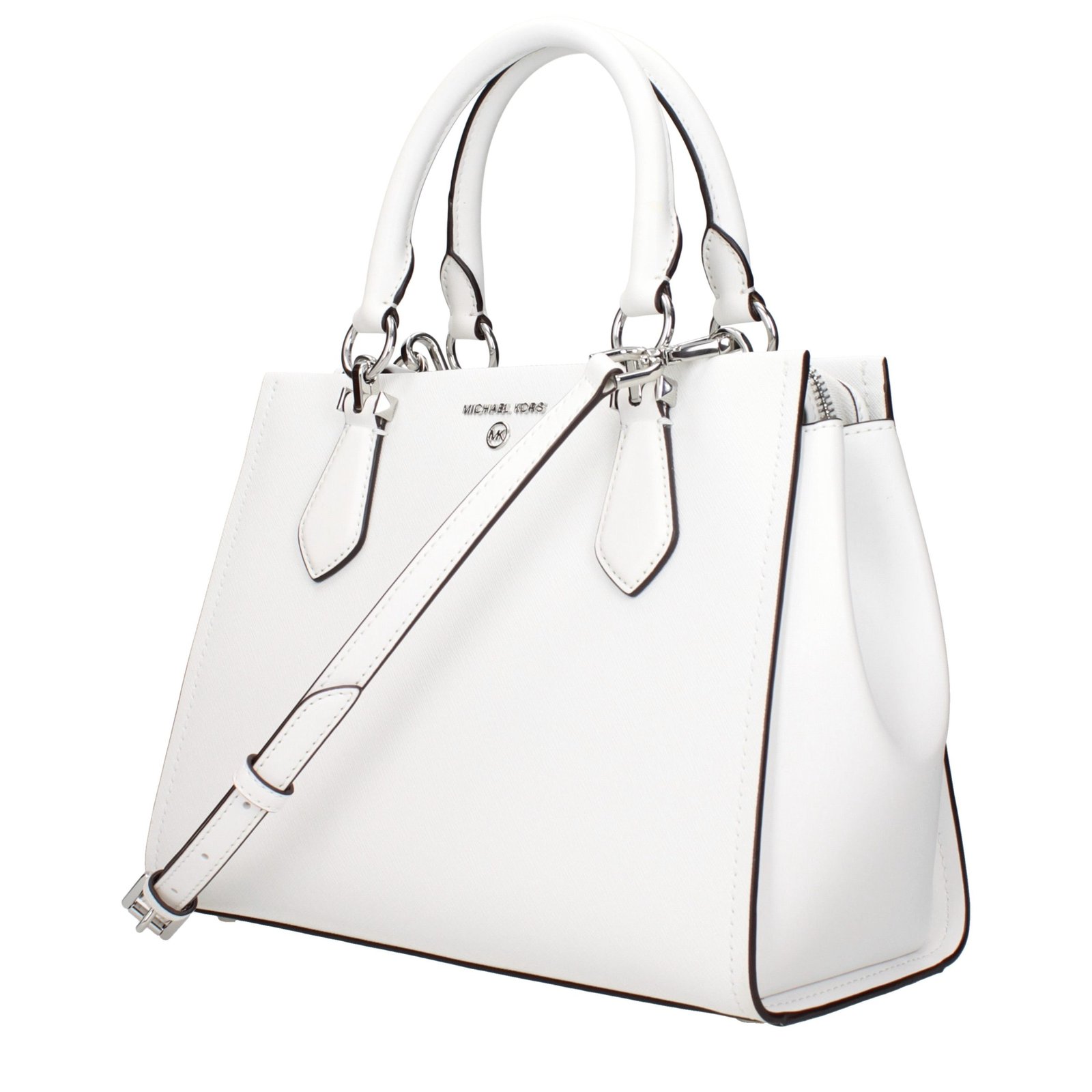 Michael Kors White Leather Handbag - Image 2