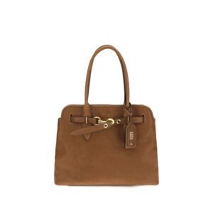 Miu Miu Brown Calf Leather Bos Taurus Shoulder Bag