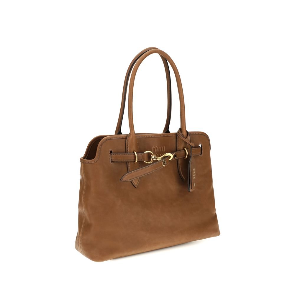 Miu Miu Brown Calf Leather Bos Taurus Shoulder Bag - Image 2