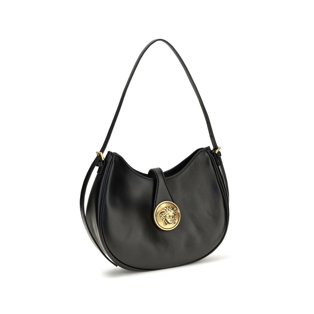 Versace Black Calf Leather Bos Taurus Shoulder Bag - Image 2