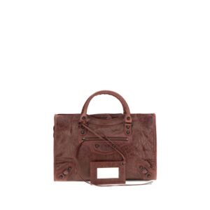 Balenciaga Bordeaux Lamb Ovis Aries Shoulder Bag