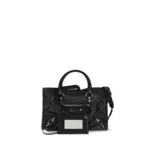 Balenciaga Black Lamb Ovis Aries Shoulder Bag