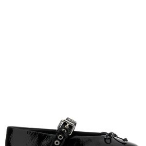 Miu Miu Black Calfskin Ballet Flats