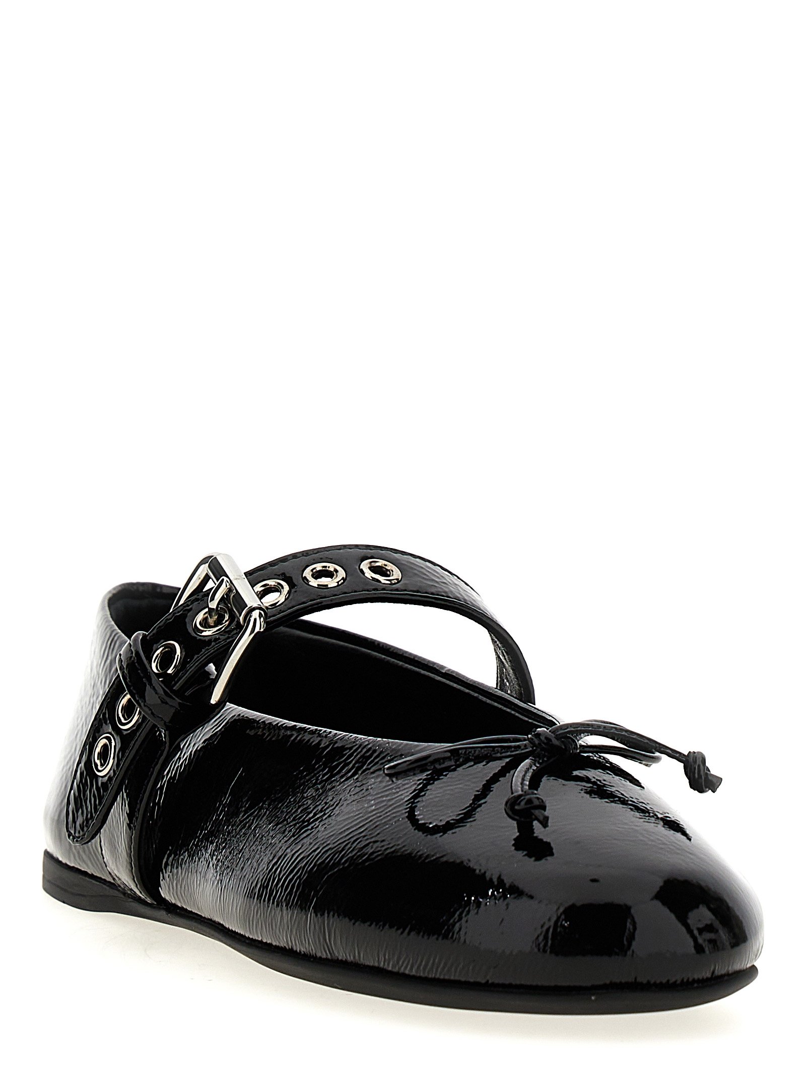 Miu Miu Black Calfskin Ballet Flats - Image 2