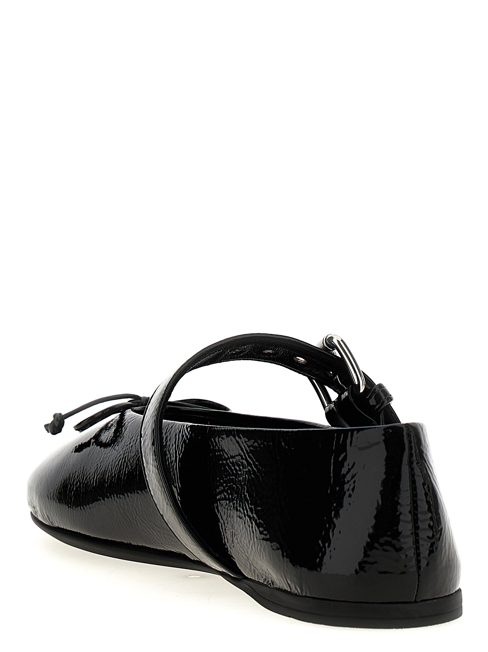 Miu Miu Black Calfskin Ballet Flats - Image 3